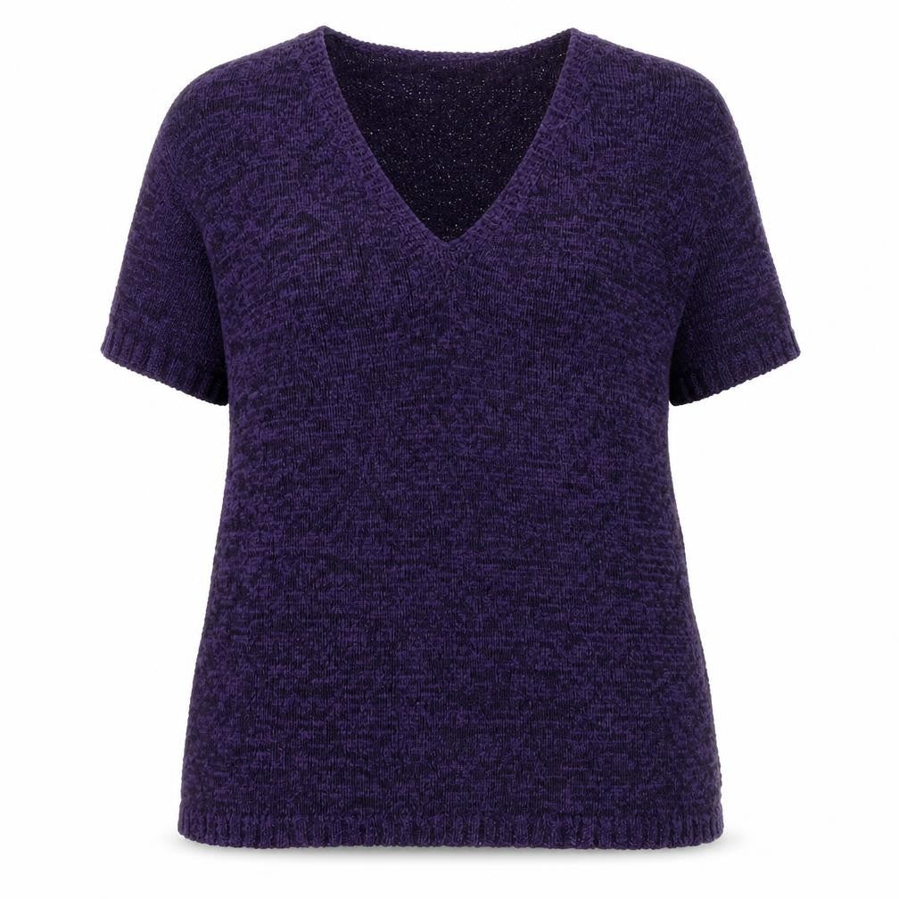 Womens UK Size 20 Alexon Purple Jersey T-Shirt