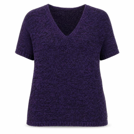 Womens UK Size 20 Alexon Purple Jersey T-Shirt