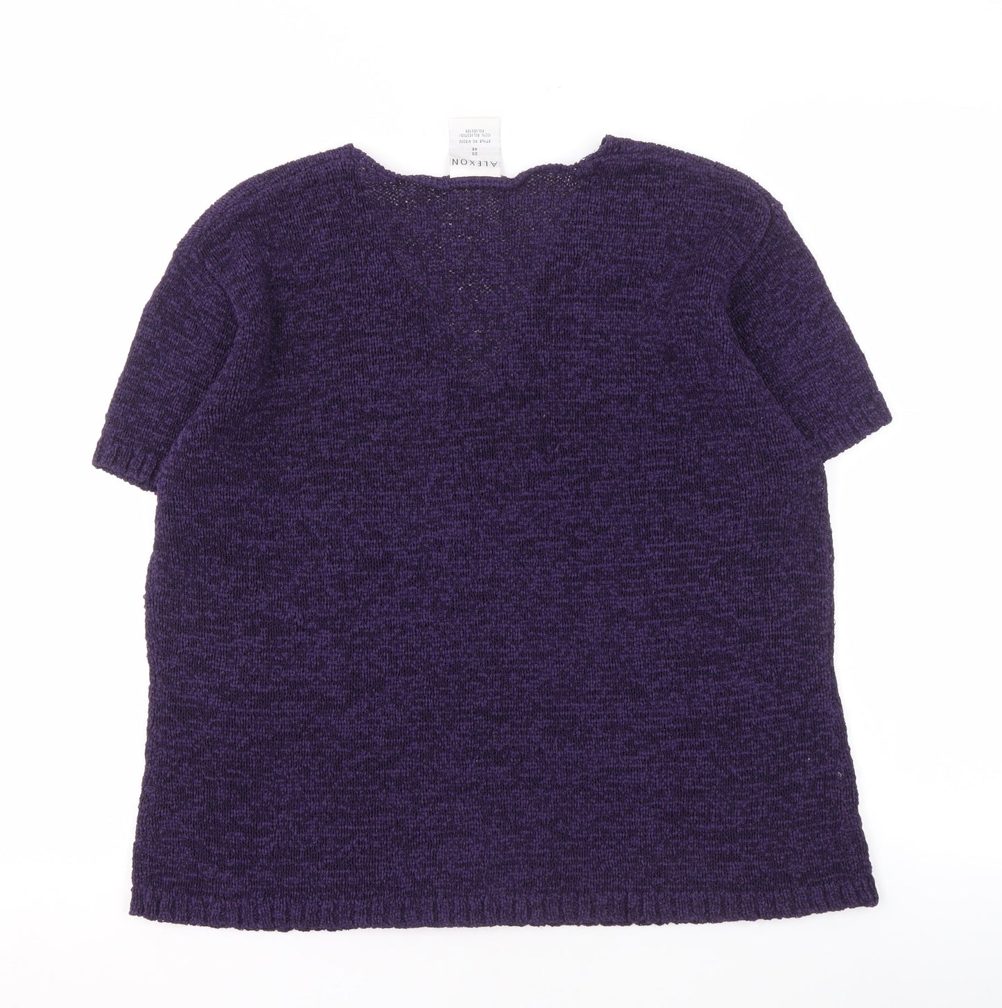 Womens UK Size 20 Alexon Purple Jersey T-Shirt