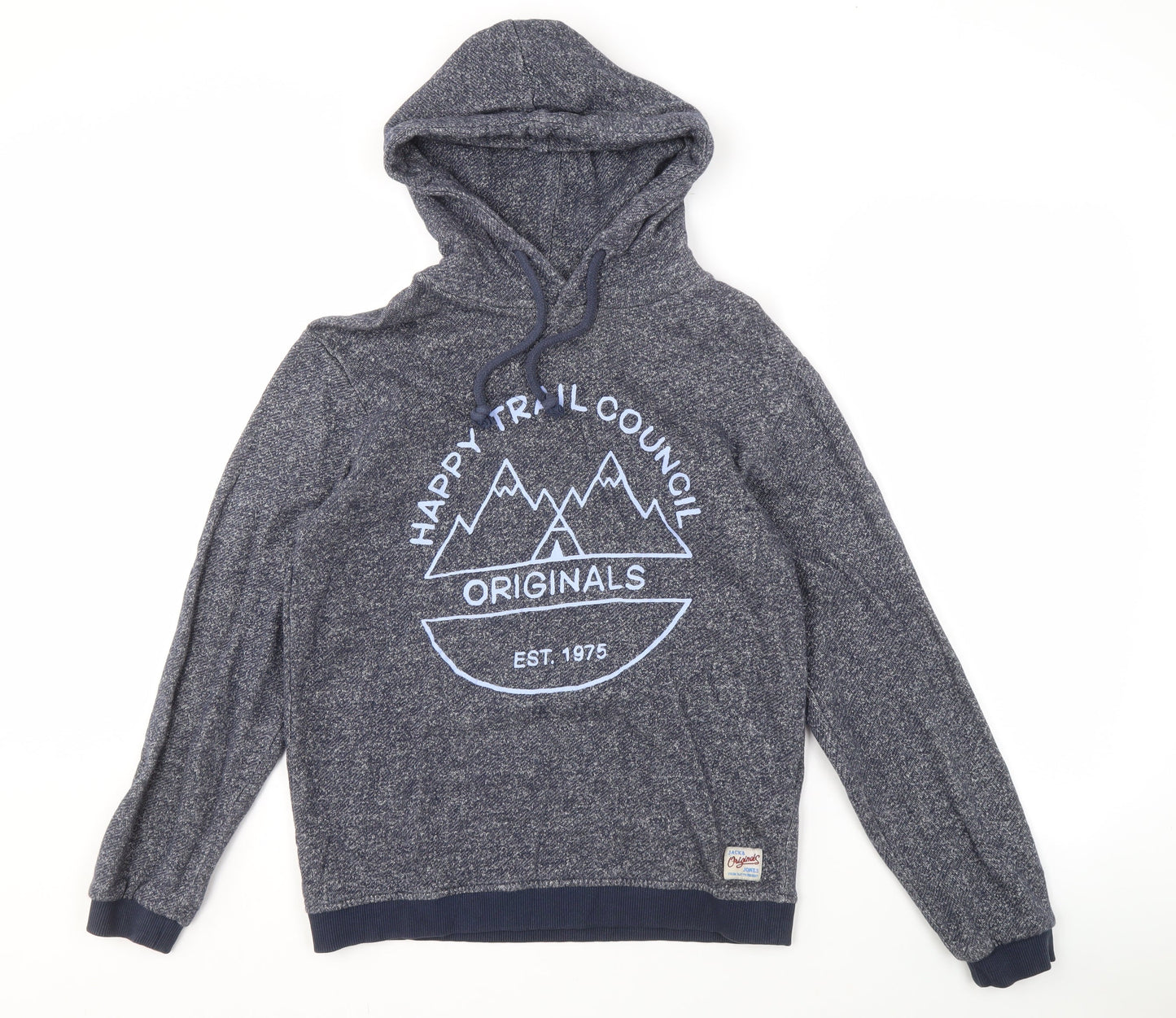 Mens UK Size S JACK & JONES Blue Pullover Hoodie