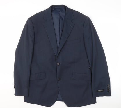 Mens UK Size 40 Dehavilland Regular Blue Suit Jacket