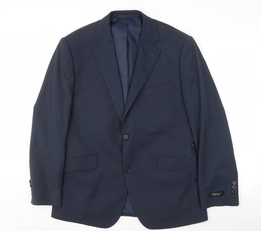 Mens UK Size 40 Dehavilland Regular Blue Suit Jacket