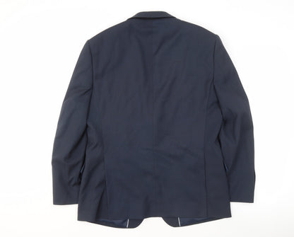 Mens UK Size 40 Dehavilland Regular Blue Suit Jacket