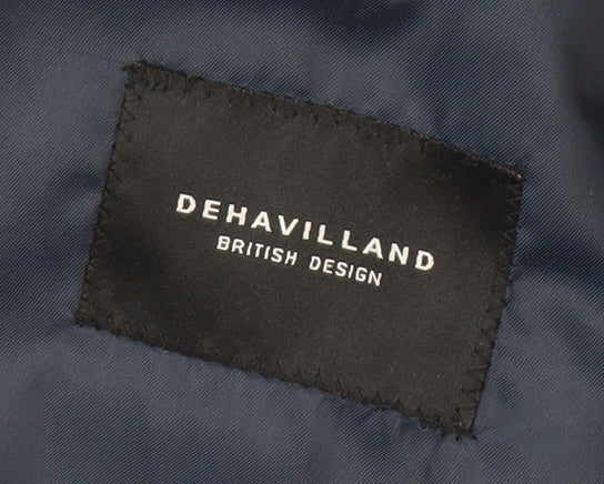 Mens UK Size 40 Dehavilland Regular Blue Suit Jacket