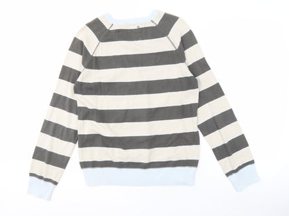 Jack & Jones Men's Multicoloured Striped Pullover, Size S