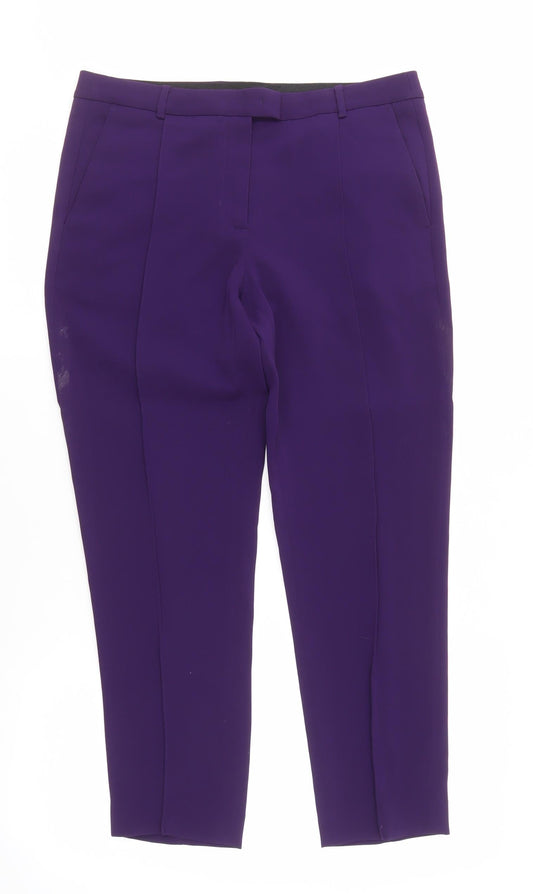Calvin Klein Women's Purple Trousers Size 16