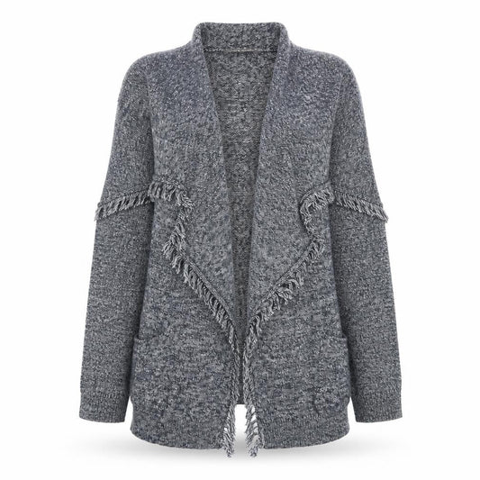 Laura Ashley Women's Grey Sleeveless Cardigan S