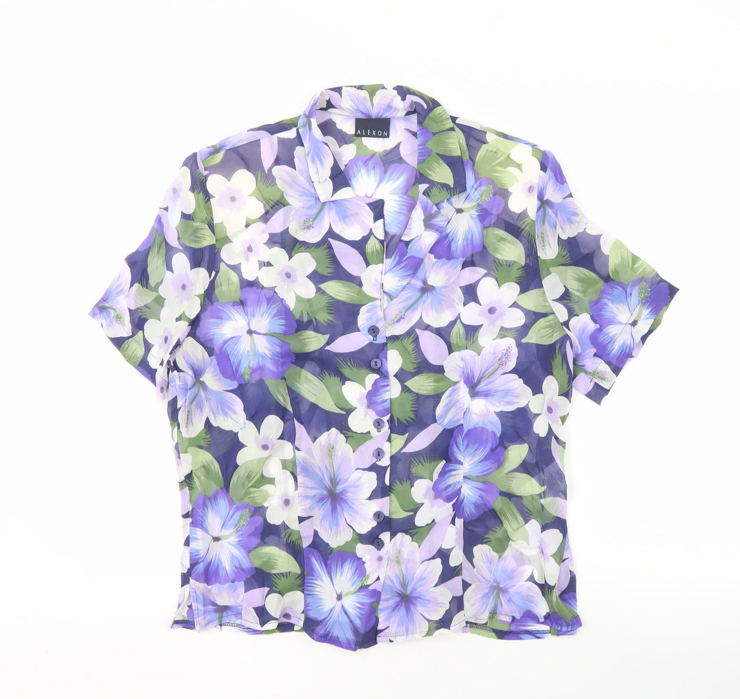 Alexon Women's Multicoloured Floral Shirt, Size 12, Viscose