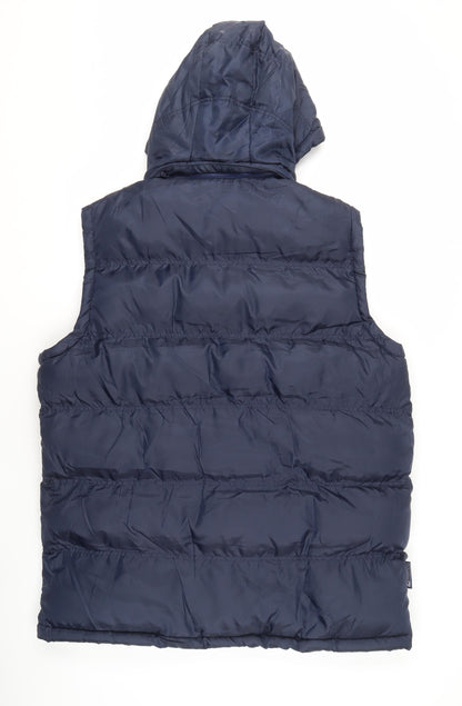 Mens UK Size L Mountain Essentials Blue Puffer Jacket