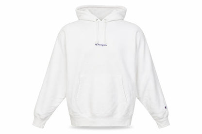 Mens UK Size M Champion White Pullover Hoodie