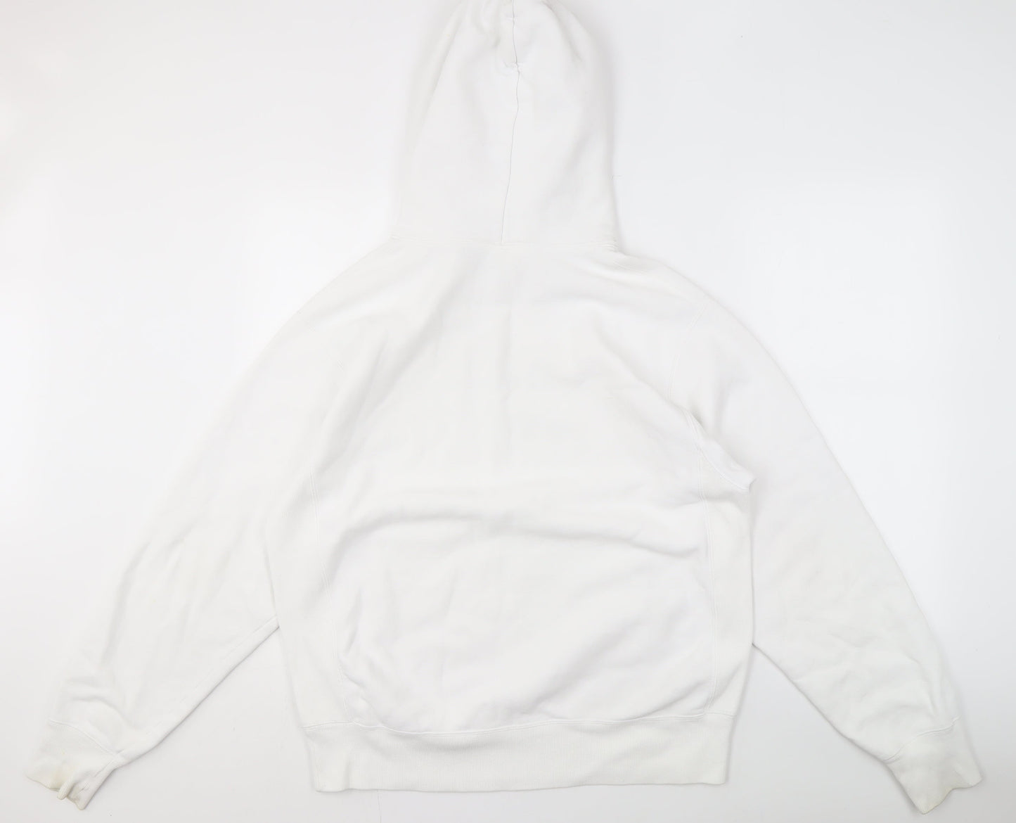 Mens UK Size M Champion White Pullover Hoodie