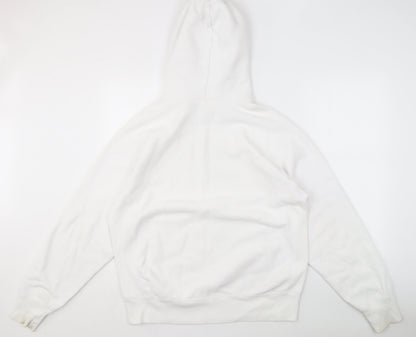 Mens UK Size M Champion White Pullover Hoodie