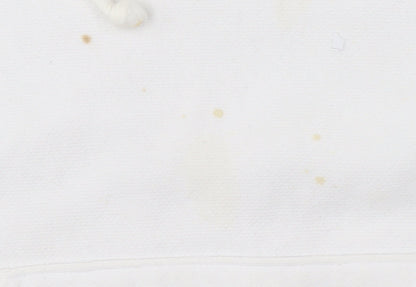Mens UK Size M Champion White Pullover Hoodie
