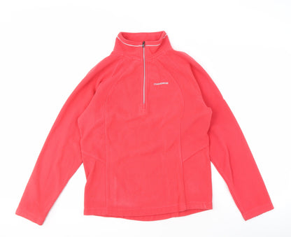 Craghoppers Women's Red Pullover Fleece Sweatshirt Size 10