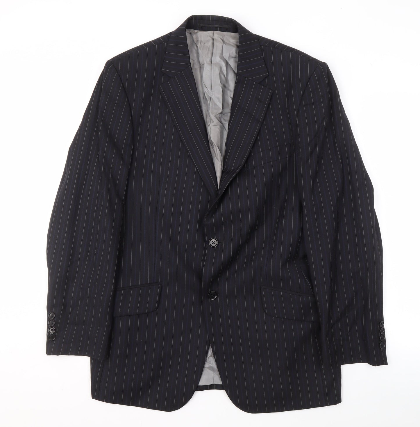 Austin Reed Men's Blue Pinstripe Blazer 40R