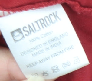 Saltrock Boys Red Graphic T-Shirt 9-10 Years Crew Neck