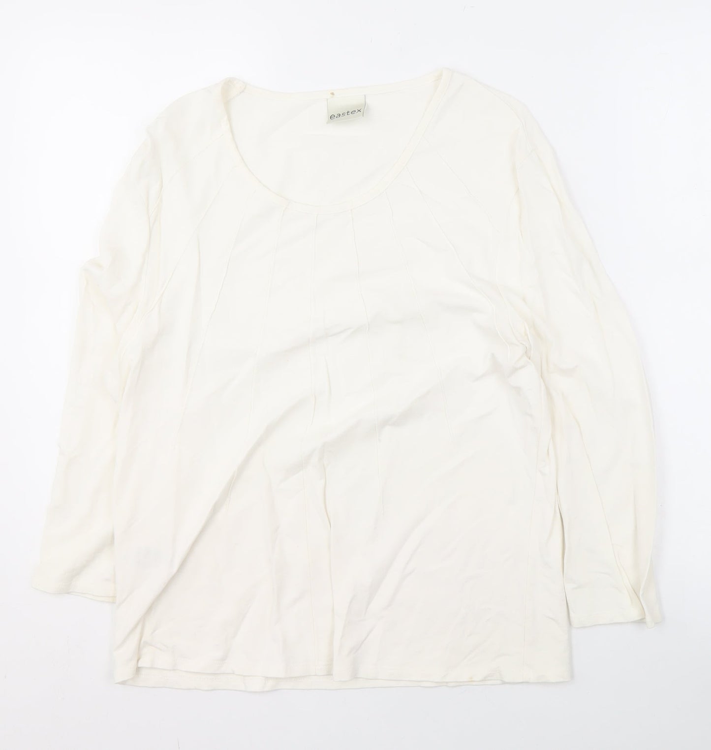 Womens UK Size 14 Eastex Ivory Basic Blouse