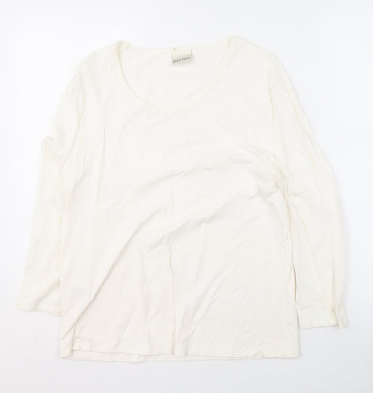 Womens UK Size 14 Eastex Ivory Basic Blouse