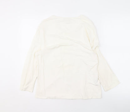 Womens UK Size 14 Eastex Ivory Basic Blouse