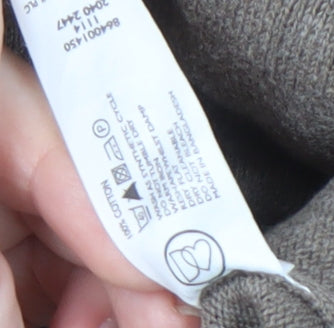 Jeff Banks Men's Brown V-Neck Cotton Pullover L