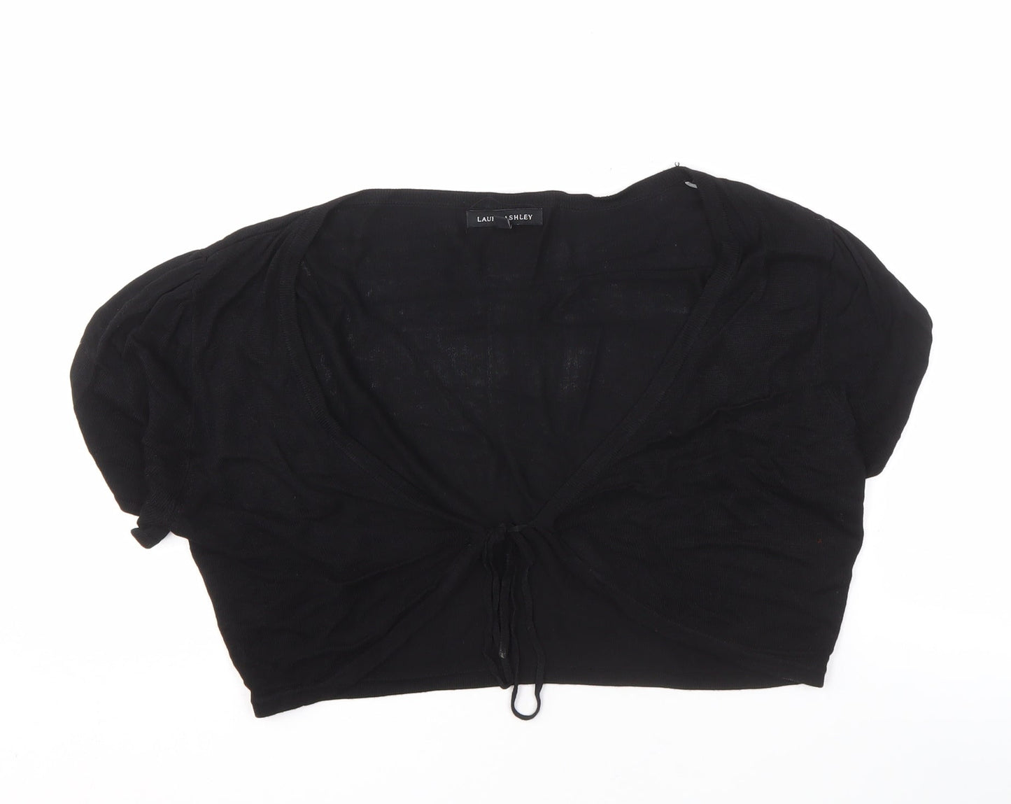 Womens UK Size 16 Laura Ashley Black Shrug Jumper