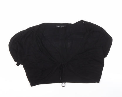 Womens UK Size 16 Laura Ashley Black Shrug Jumper