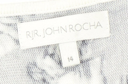 Womens UK Size 14 RJR John Rocha Grey Pullover Jumper