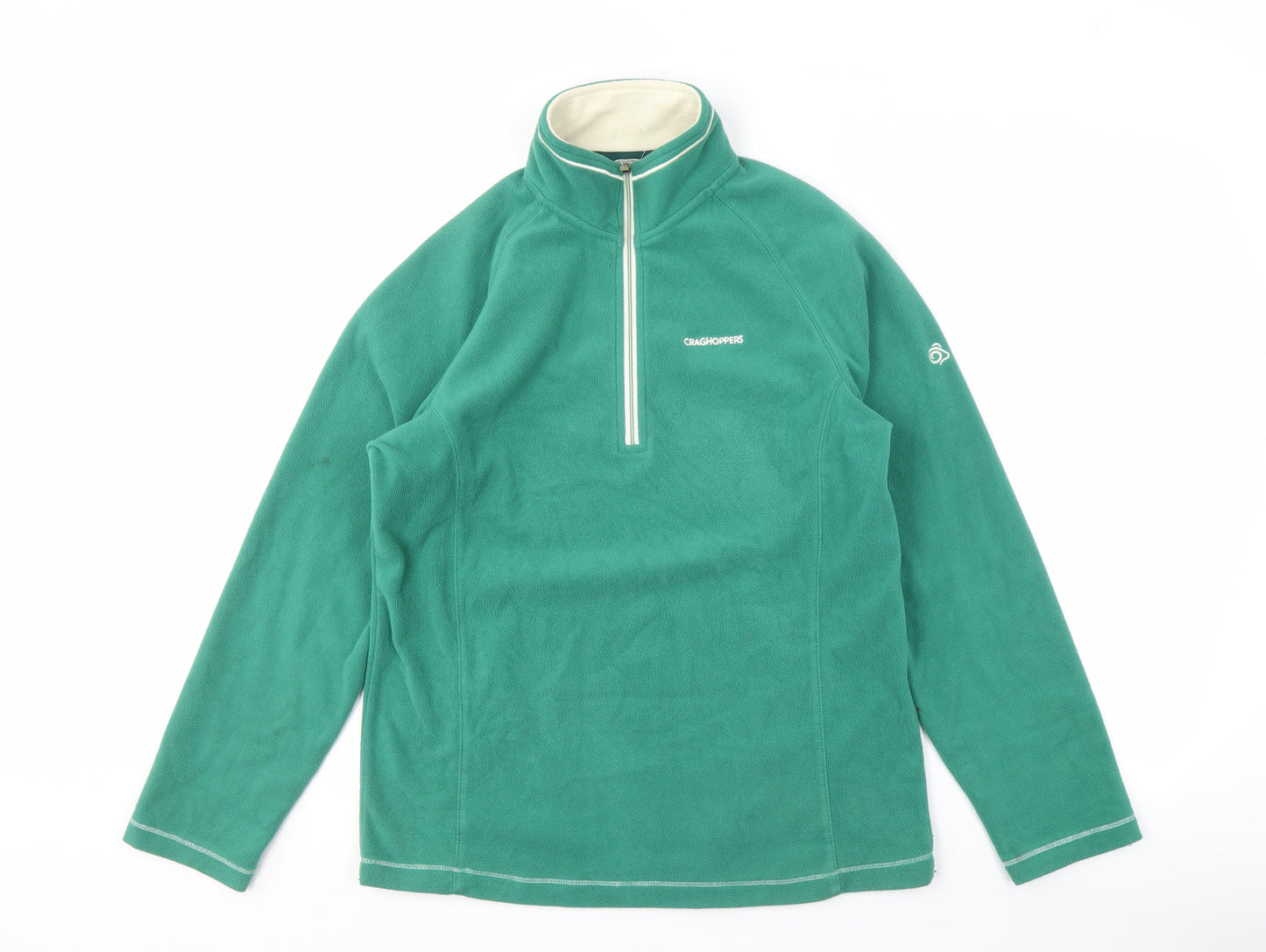 Unisex Adults UK Size M Craghoppers Green Full Zip Sweatshirt