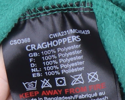 Unisex Adults UK Size M Craghoppers Green Full Zip Sweatshirt