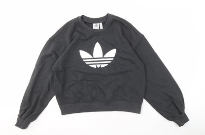Adidas Women's Black Pullover Sweatshirt Size 8