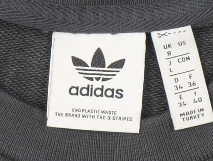 Adidas Women's Black Pullover Sweatshirt Size 8