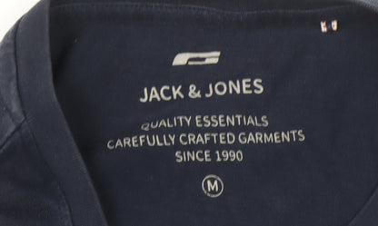 Mens UK Size M JACK & JONES Blue  T-Shirt