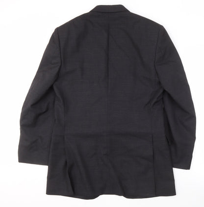 Mens UK Size 40 Crombie Regular Grey Suit Jacket