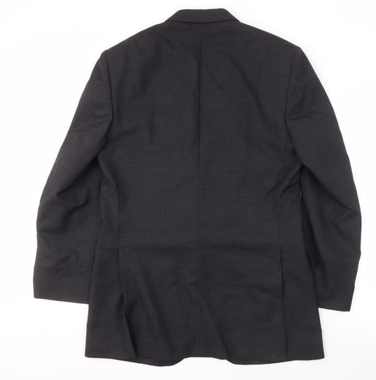 Mens UK Size 40 Crombie Regular Grey Suit Jacket