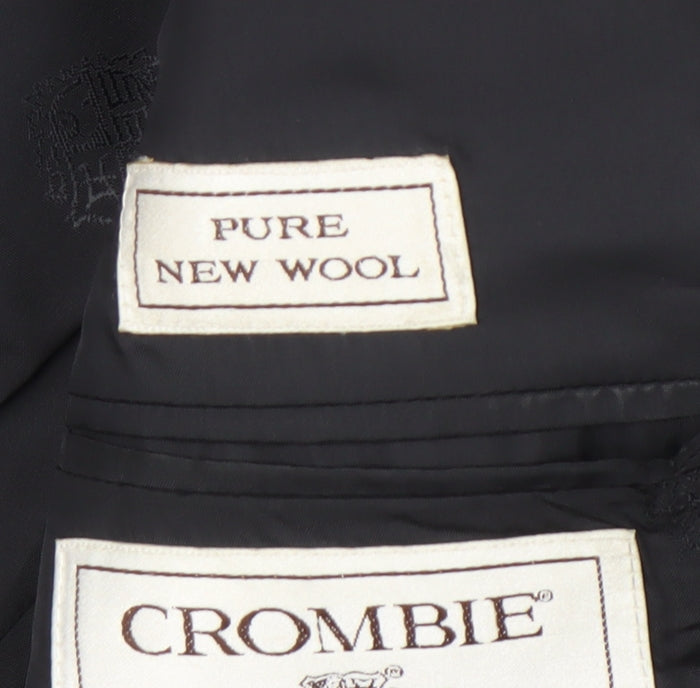 Mens UK Size 40 Crombie Regular Grey Suit Jacket