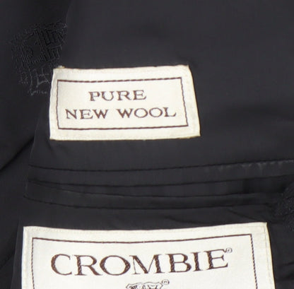 Mens UK Size 40 Crombie Regular Grey Suit Jacket
