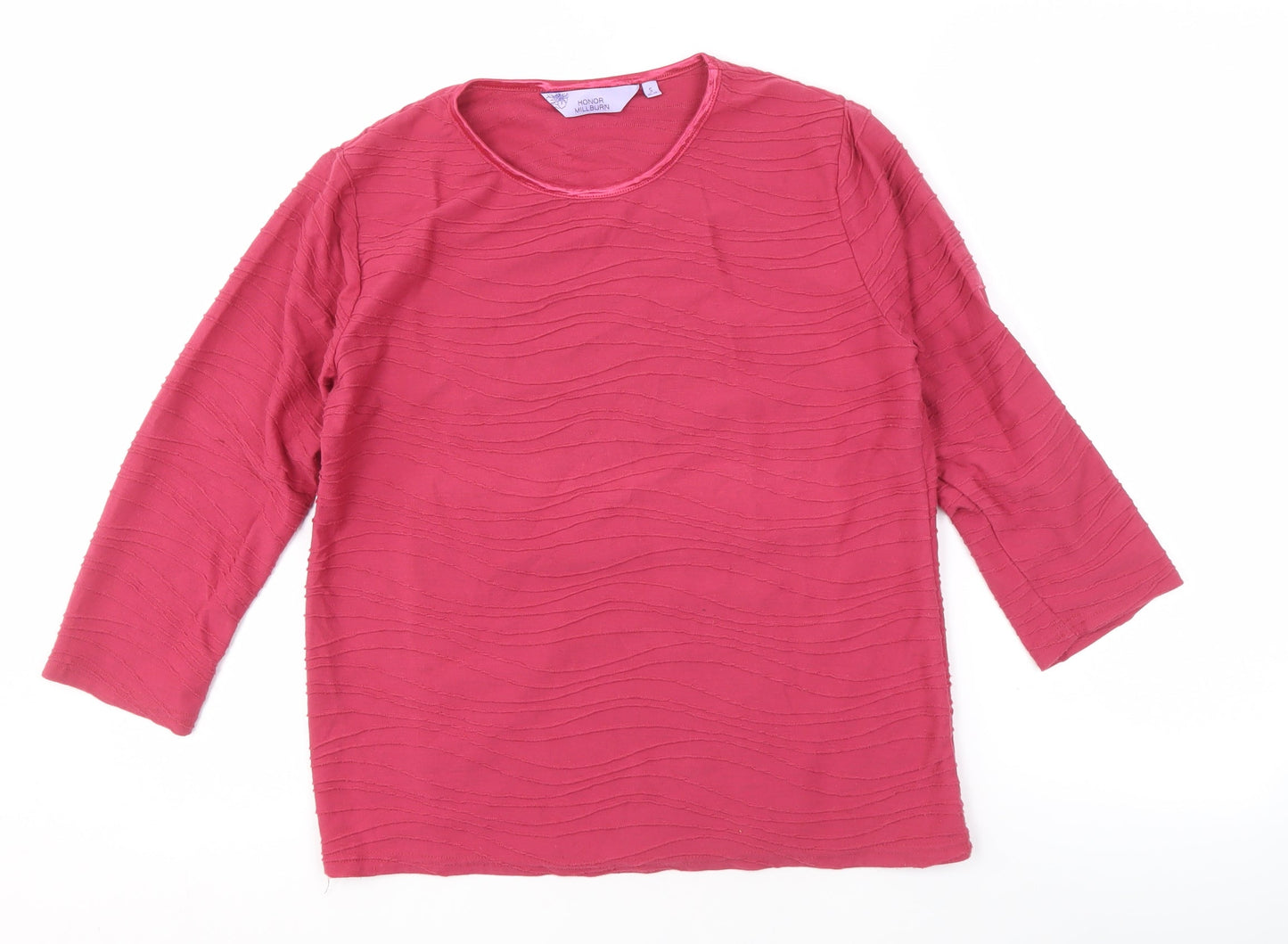 Womens UK Size S Honor Millburn Red Basic T-Shirt