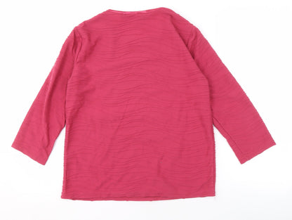 Womens UK Size S Honor Millburn Red Basic T-Shirt