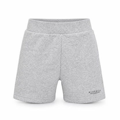 Front view of McKenzie boys’ grey athletic shorts 4-5 years