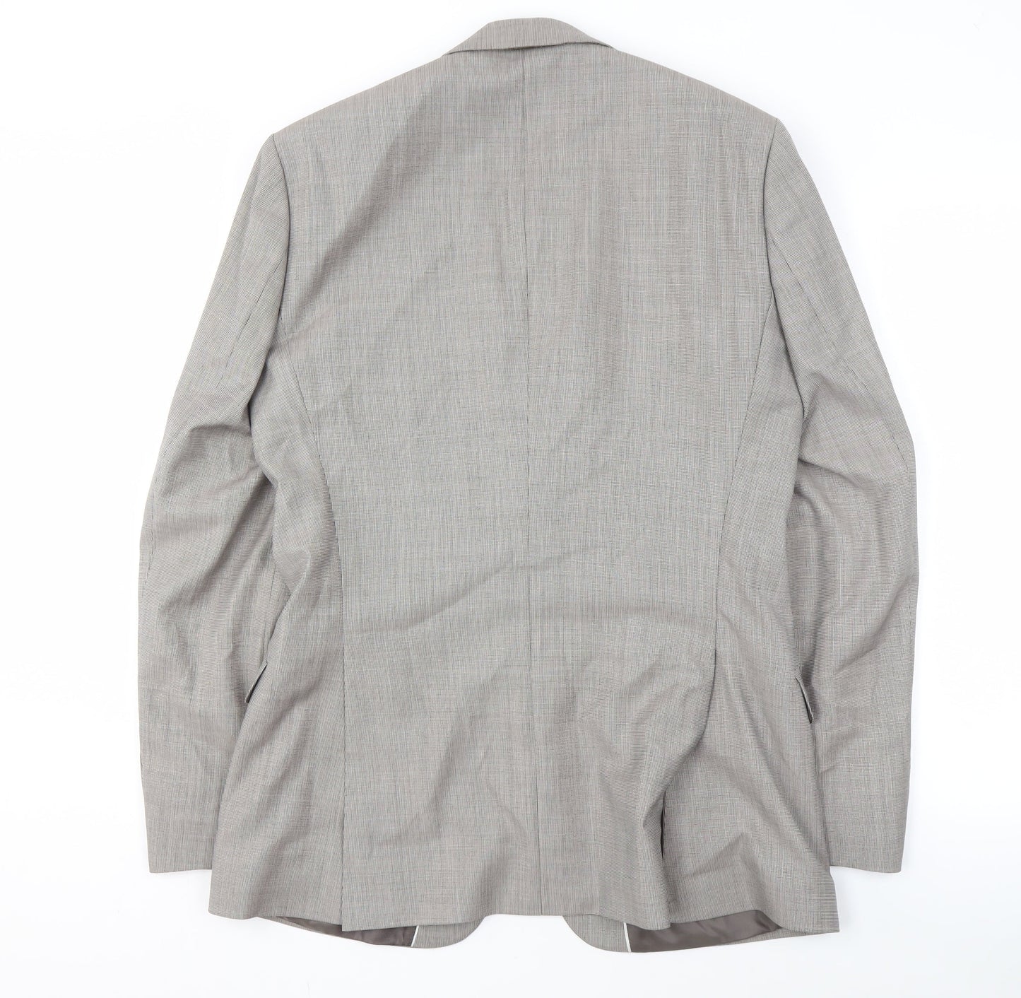 Mens UK Size 38 Jeff Banks Regular Grey Suit Jacket