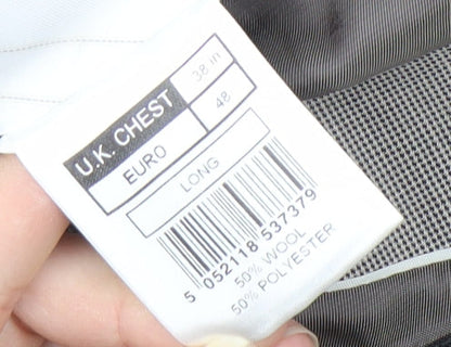 Mens UK Size 38 Jeff Banks Regular Grey Suit Jacket