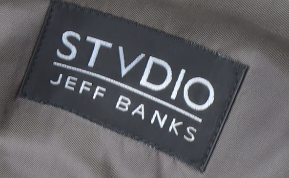 Mens UK Size 38 Jeff Banks Regular Grey Suit Jacket