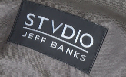 Mens UK Size 38 Jeff Banks Regular Grey Suit Jacket