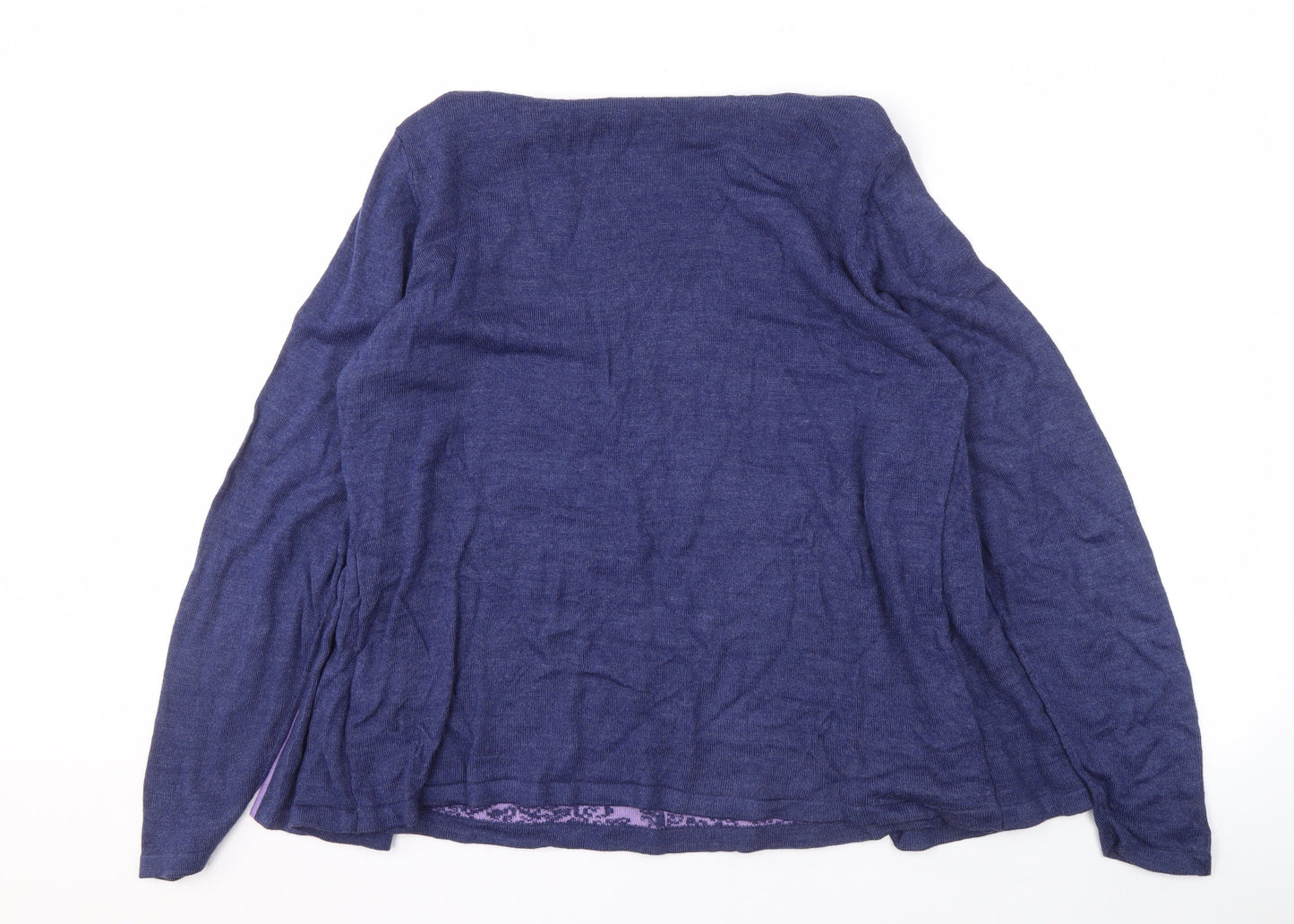 Womens UK Size L Honor Millburn Blue Cardigan Jumper