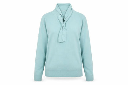 Womens UK Size S Honor Millburn Blue Henley Jumper
