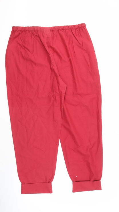 Laura Ashley Red Women's Sweatpants Size L