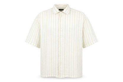 Ted Baker Men Ivory Striped Regular Fit Shirt