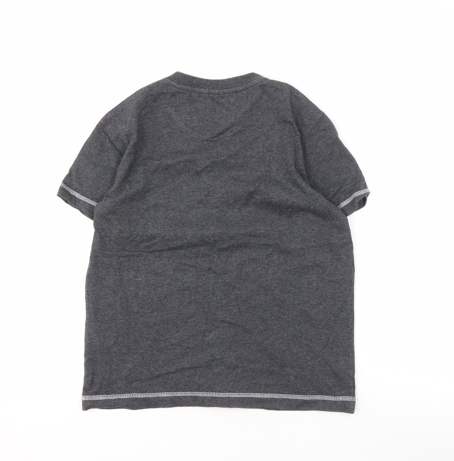 Fila Boys Grey Logo T-Shirt, Short Sleeve, Size L