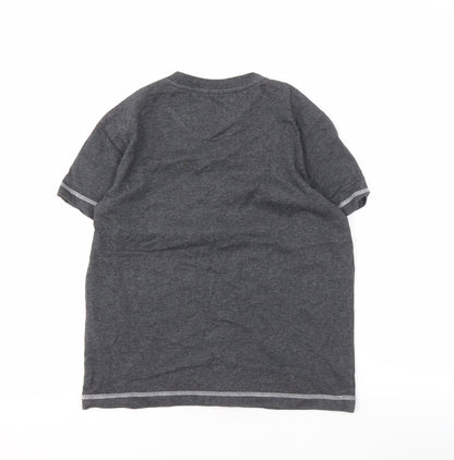 Fila Boys Grey Logo T-Shirt, Short Sleeve, Size L