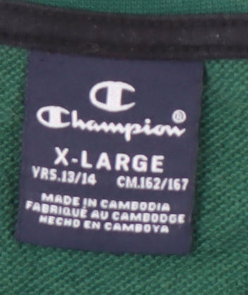 Champion Boys Green Pullover Sweatshirt Crew Neck XL